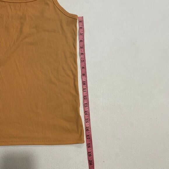 No Boundaries Ribbed Mustard Yellow Cami Tank Top XXL (19) - Picture 4 of 5